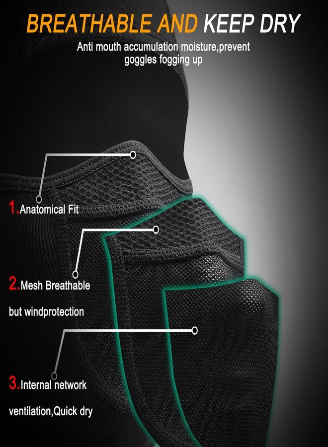 Omenex Balaclavas Ski Mask,Breathable Windproof Soft Lined Under Helmet Fleece Thermal Stretch Balaclavas Face Mask for Ski,Motorcycle,Cycling,Bike,Hiking,Jogging for Cold Windy Weather Winter - Image 3